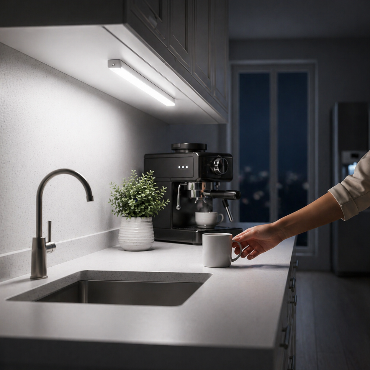 Smart LED Cabinet Light with Auto Motion Sensor