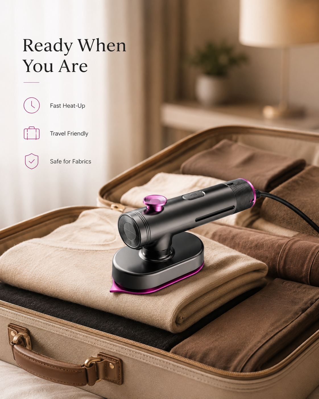 SteamEase™ Portable Garment Steamer