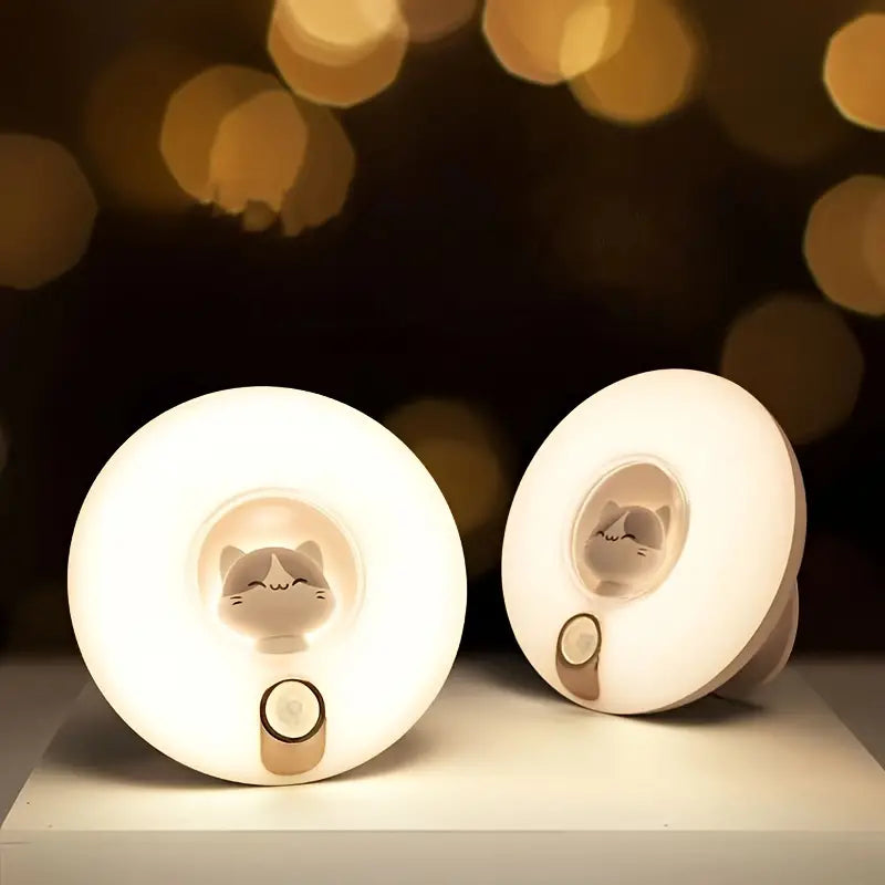 Cozy Kitty LED Motion Night Light